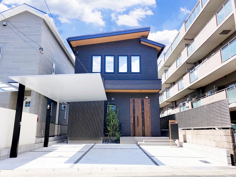 施工事例 名古屋の外構 エクステリアは東邦ガスグループの邦和グリーン 機能性を兼ね備えたデザインをご提供